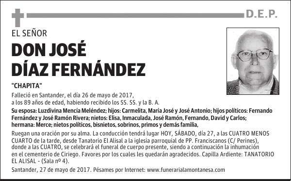 DON JOSE DIAZ FERNANDEZ