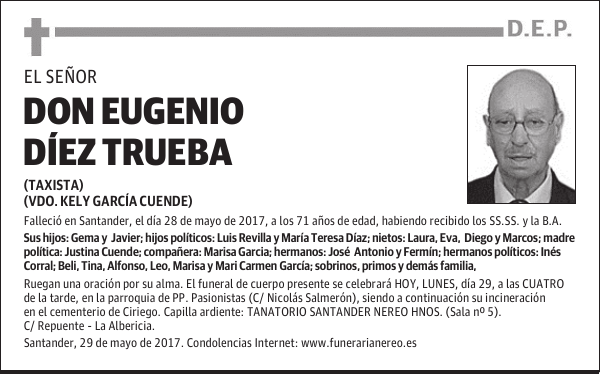 DON EUGENIO DÍEZ TRUEBA