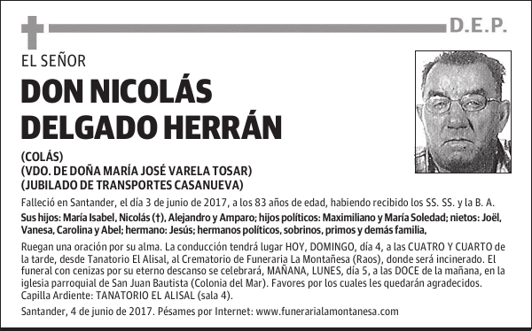 DON NICOLÁS DELGADO HERRÁN