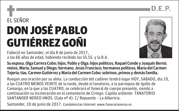 DON JOSE PABLO GUTIERREZ GOÑI