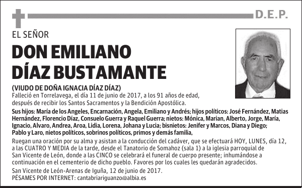 DON EMILIANO DÍAZ BUSTAMANTE