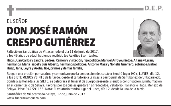 Don José Ramón Crespo Gutiérrez