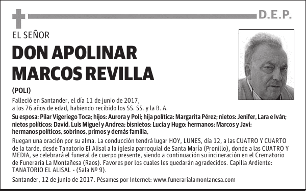 DON APOLINAR MARCOS REVILLA