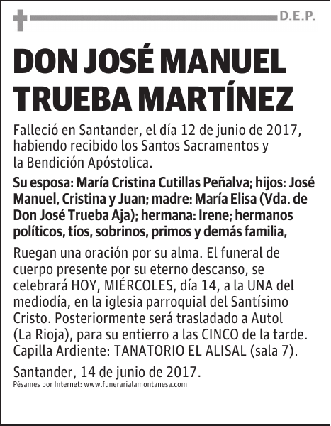DON JOSÉ MANUEL TRUEBA MARTÍNEZ