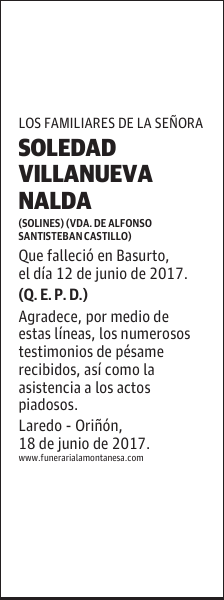 SOLEDAD VILLANUEVA NALDA