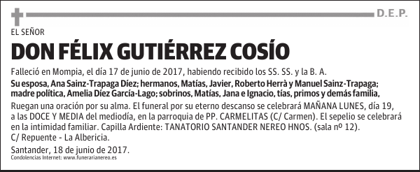 DON FÉLIX GUTIÉRREZ COSÍO