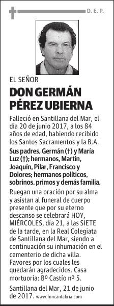 Don Germán Pérez Ubierna