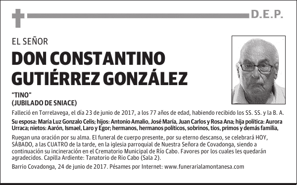 DON CONSTANTINO GUTIÉRREZ GONZÁLEZ