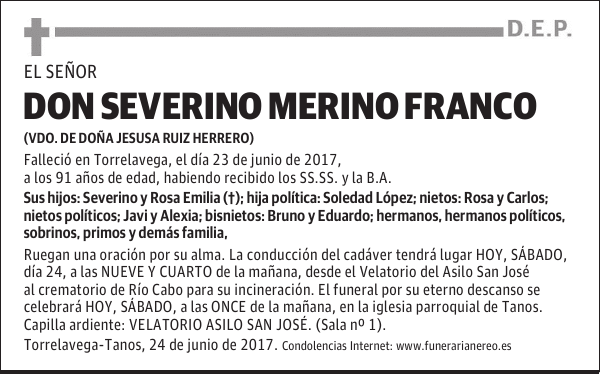 DON SEVERINO MERINO FRANCO