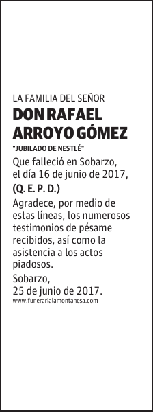 DON RAFAEL ARROYO GÓMEZ