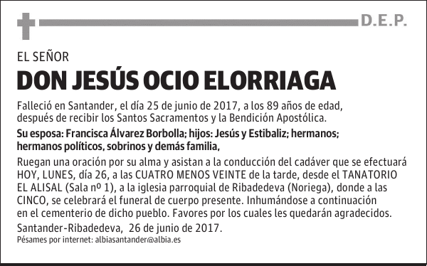 DON JESÚS OCIO ELORRIAGA