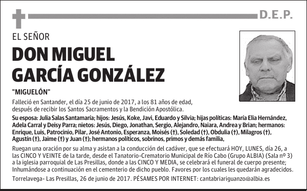 DON MIGUEL GARCÍA GONZÁLEZ