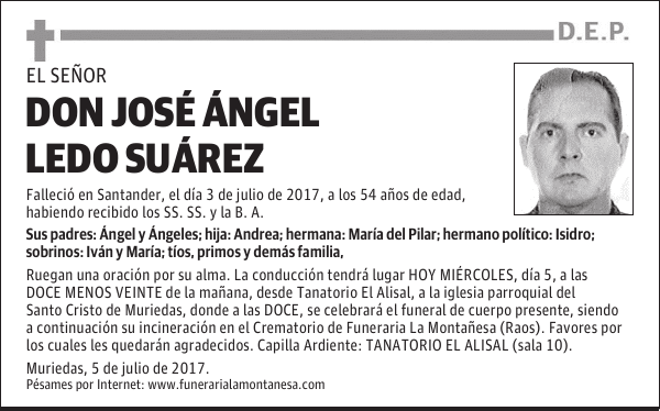DON JOSÉ ÁNGEL LEDO SUÁREZ