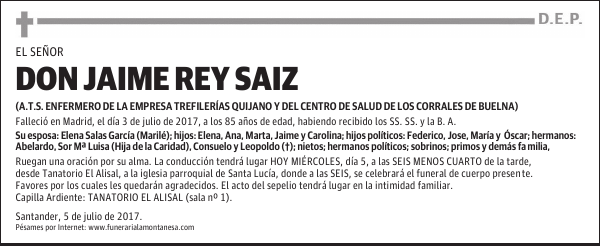 DON JAIME REY SAIZ