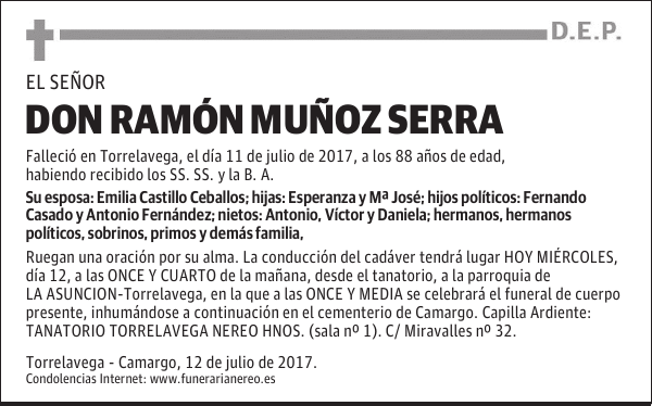 DON RAMÓN MUÑOZ SERRA