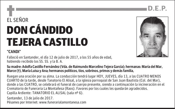 DON CÁNDIDO TEJERA CASTILLO
