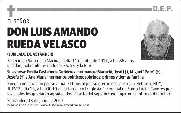 DON LUIS AMANDO RUEDA VELASCO