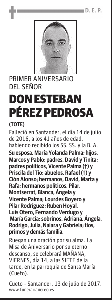 DON ESTEBAN PÉREZ PEDROSA