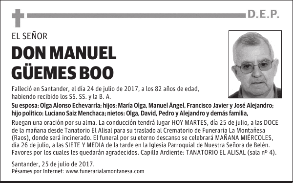 DON MANUEL GÜEMES BOO