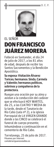 DON FRANCISCO JUÁREZ MORERA