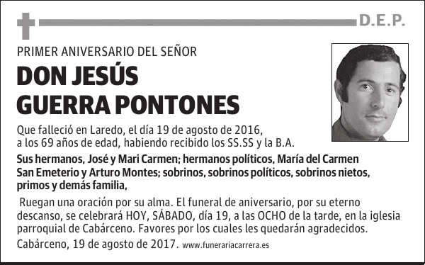 DON JESUS GUERRA PONTONES