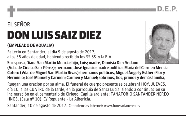 DON LUIS SAIZ DIEZ