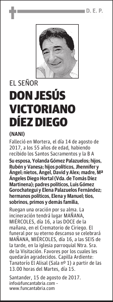 Don Jesús Victoriano Diez Diego
