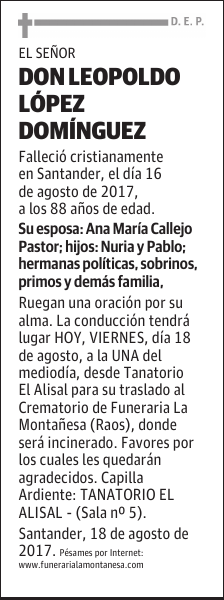 DON LEOPOLDO LÓPEZ DOMÍNGUEZ