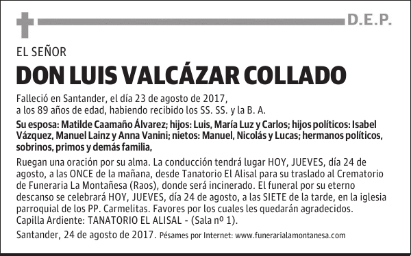 DON LUIS VALCÁZAR COLLADO