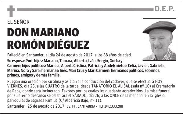 DON MARIANO ROMÓN DIÉGUEZ