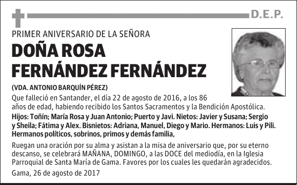 Rosa Fernandez Fernandez