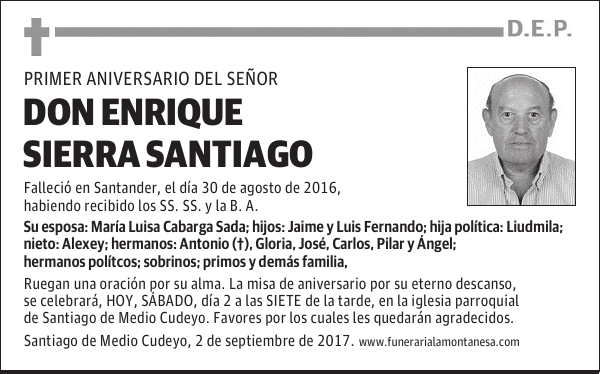 DON ENRIQUE SIERRA SANTIAGO