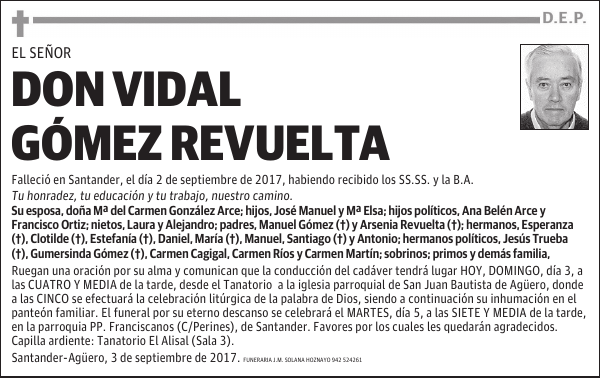 Dº VIDAL GÓMEZ REVUELTA