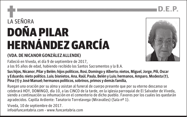 Doña Pilar Hernández García