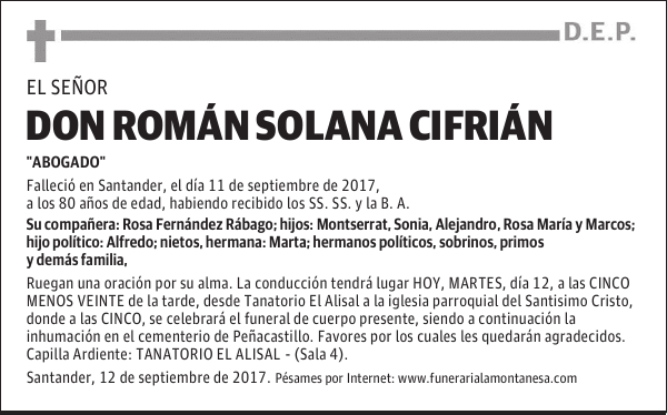 DON ROMÁN SOLANA CIFRIÁN