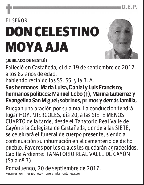 DON CELESTINO MOYA AJA