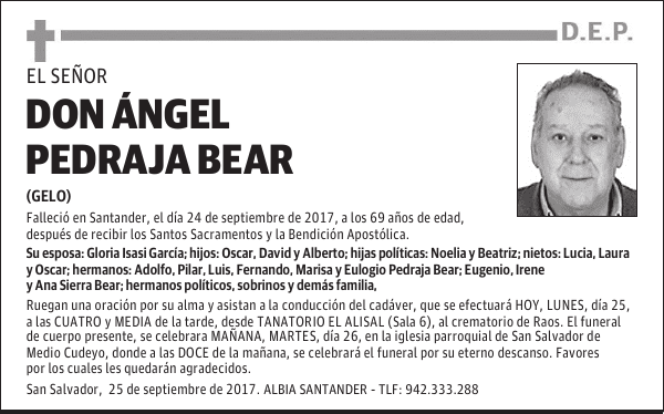 DON ÁNGEL PEDRAJA BEAR