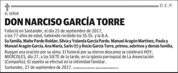 DON NARCISO GARCIA TORRE