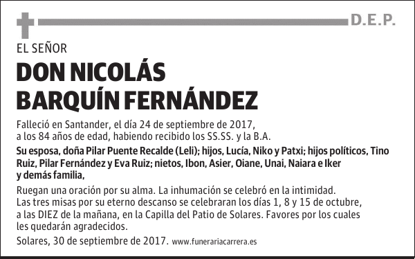 DON NICOLÁS BARQUÍN FERNÁNDEZ