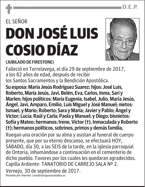 DON JOSÉ LUIS COSIÓ DÍAZ