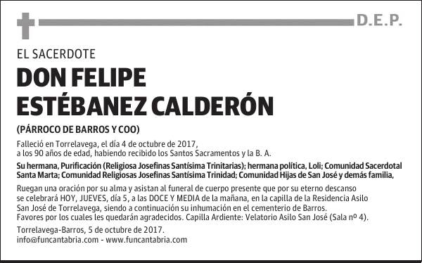 Don Felipe Estébanez Calderón