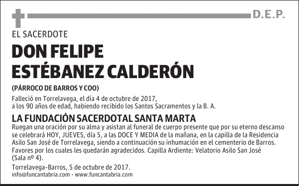 Don Felipe Estébanez Calderón