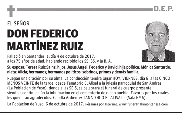 DON FEDERICO MARTINEZ RUIZ