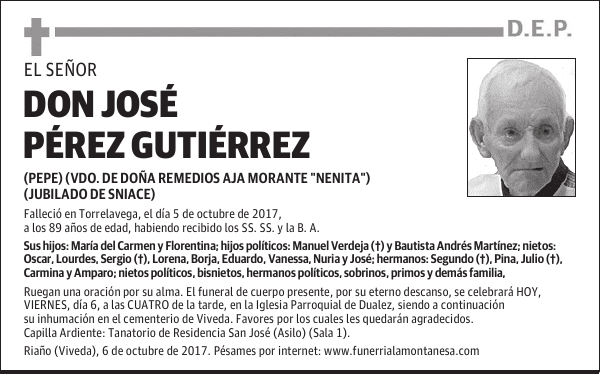 DON JOSÉ PÉREZ GUTIÉRREZ