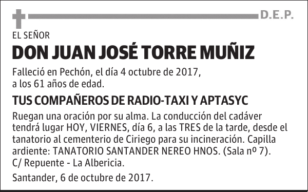 DON JUAN JOSE TORRE MUÑIZ