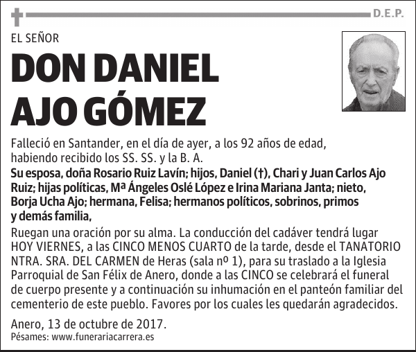 DON DANIEL AJO GÓMEZ