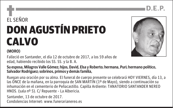 DON AGUSTÍN PRIETO CALVO
