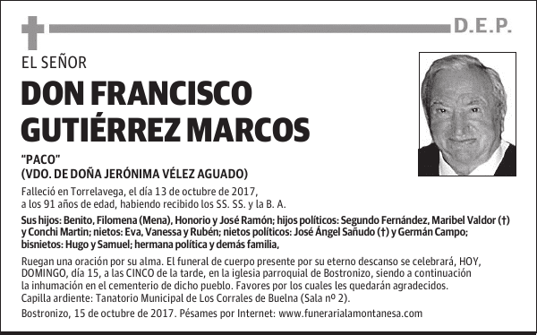 DON FRANCISCO GUTIERREZ MARCOS