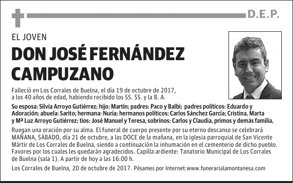 Don JOSE FERNANDEZ CAMPUZANO