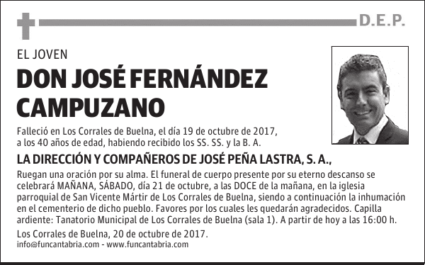 Don JOSE FERNANDEZ CAMPUZANO